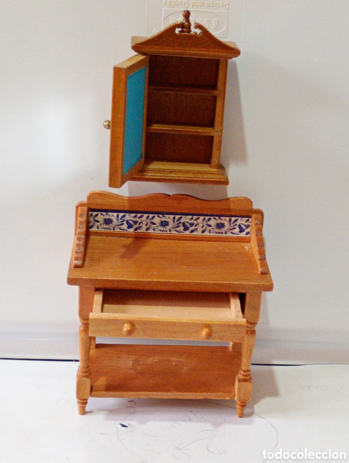 Casas de mu&ntilde;ecas: Mueble de ba&ntilde;o o cocina en miniatura - Foto 2