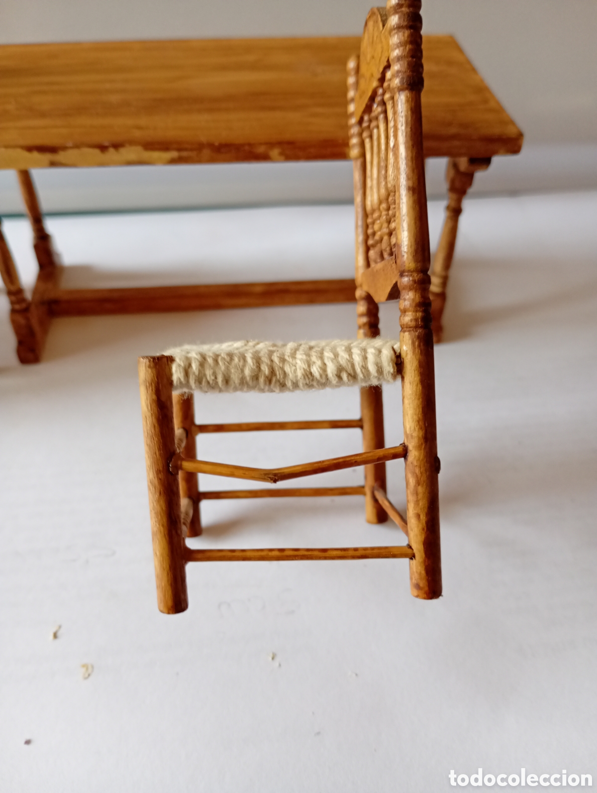 Casas de mu&ntilde;ecas: Mesa y sillas para casa de mu&ntilde;ecas - Foto 9