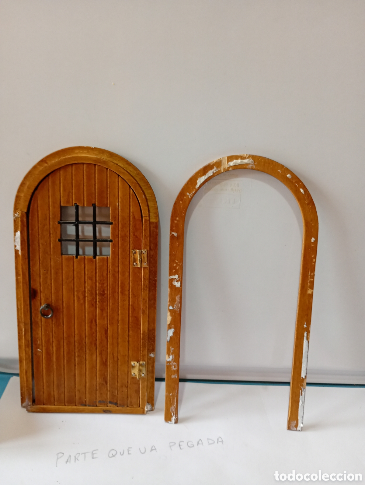 Casas de mu&ntilde;ecas: Puerta de entrada en miniatura - Foto 4
