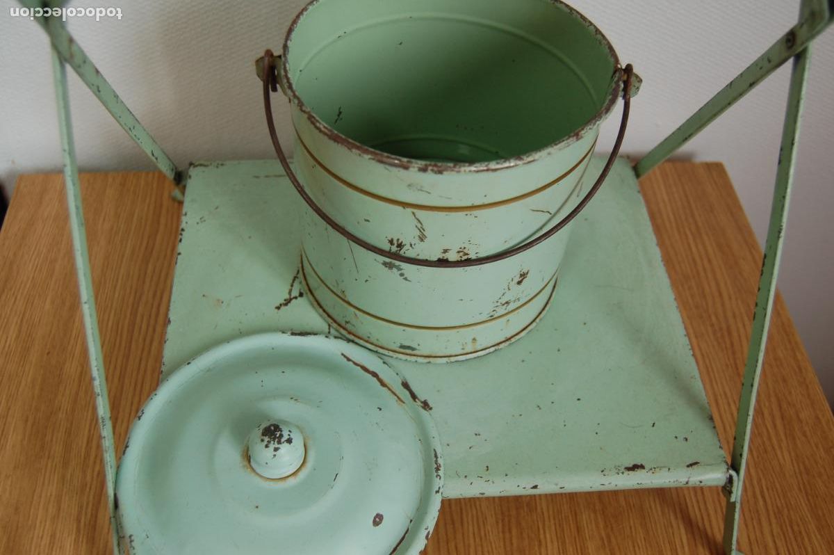 Casas de mu&ntilde;ecas: lavabo antiguo de lat&oacute;n franc&eacute;s de mu&ntilde;ecas - Foto 3