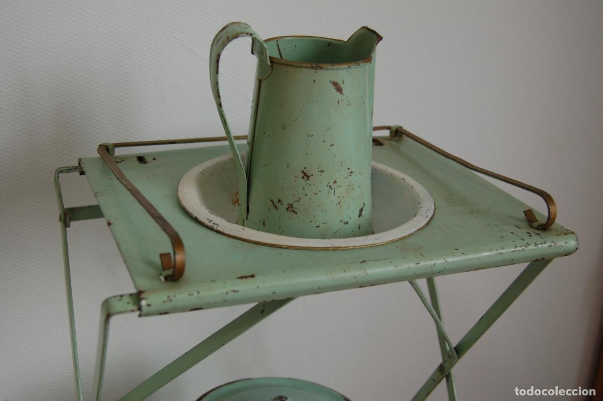Casas de mu&ntilde;ecas: lavabo antiguo de lat&oacute;n franc&eacute;s de mu&ntilde;ecas - Foto 6