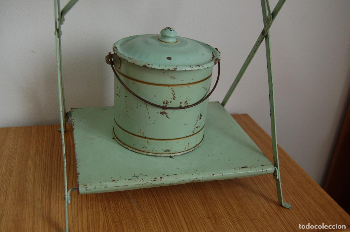 Casas de mu&ntilde;ecas: lavabo antiguo de lat&oacute;n franc&eacute;s de mu&ntilde;ecas - Foto 7