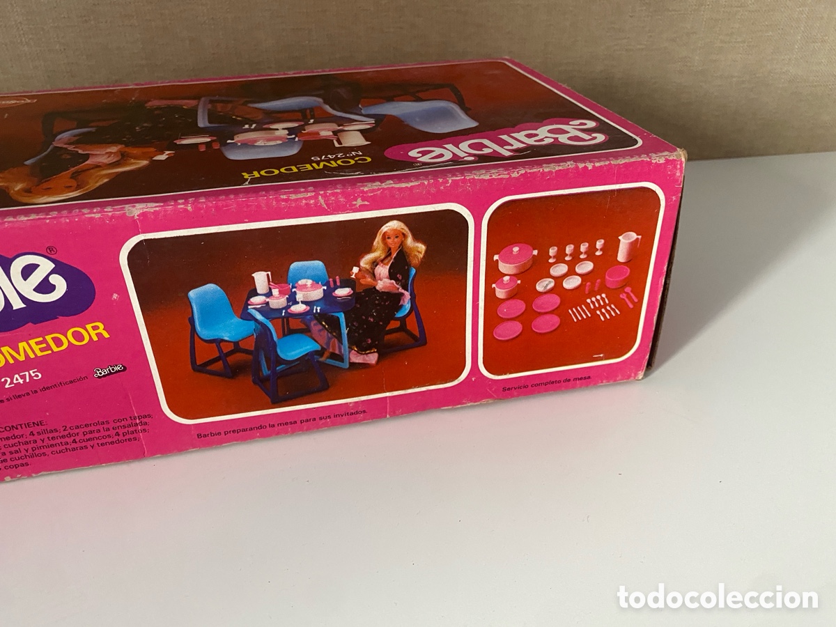 Casas de mu&ntilde;ecas: Comedor Barbie a&ntilde;os 80 - Foto 2