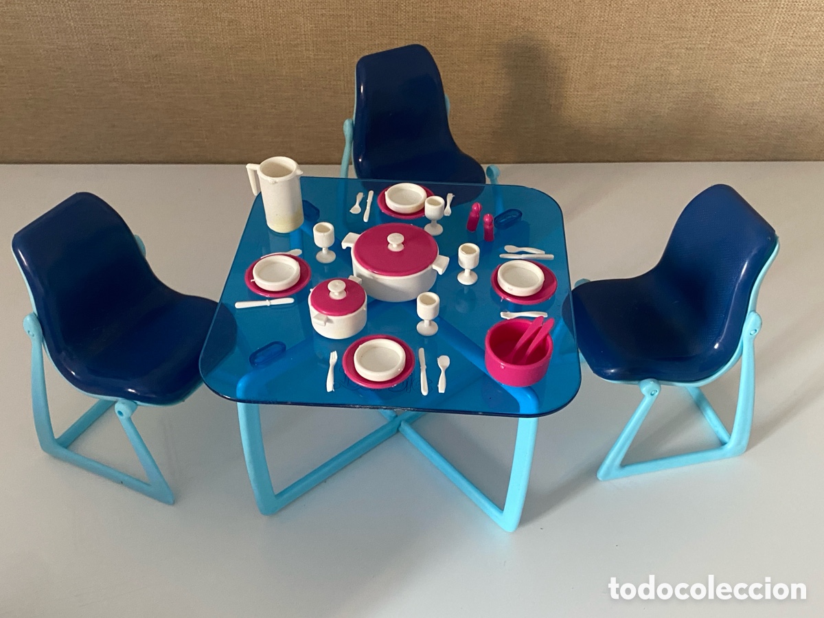 Casas de mu&ntilde;ecas: Comedor Barbie a&ntilde;os 80 - Foto 5