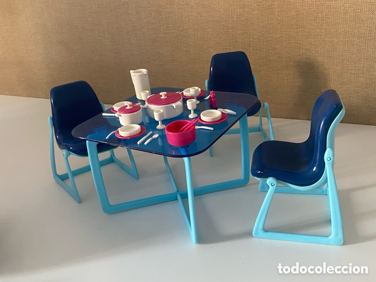 Casas de mu&ntilde;ecas: Comedor Barbie a&ntilde;os 80 - Foto 6