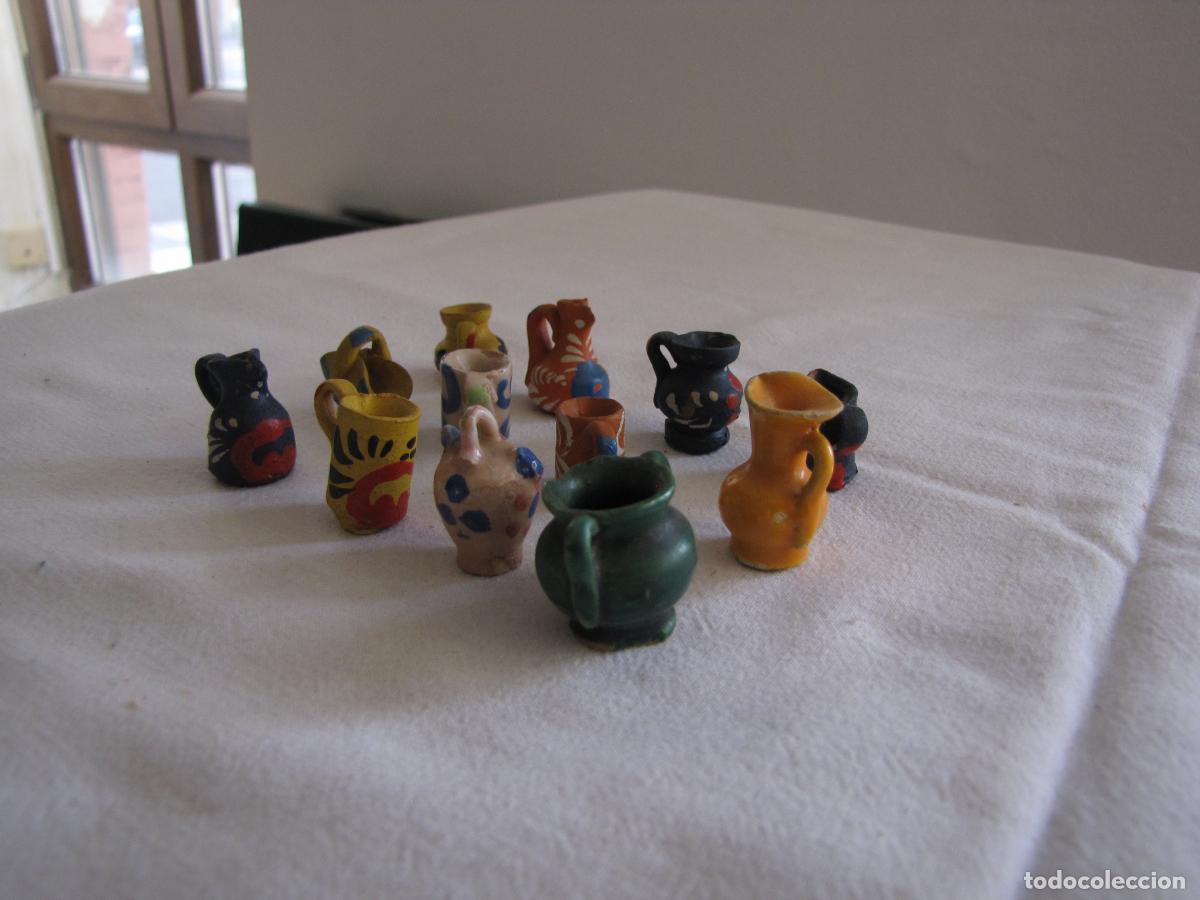 Casas de mu&ntilde;ecas: 86.- Colecci&oacute;n de 12 cer&aacute;micas en miniatura - Foto 2
