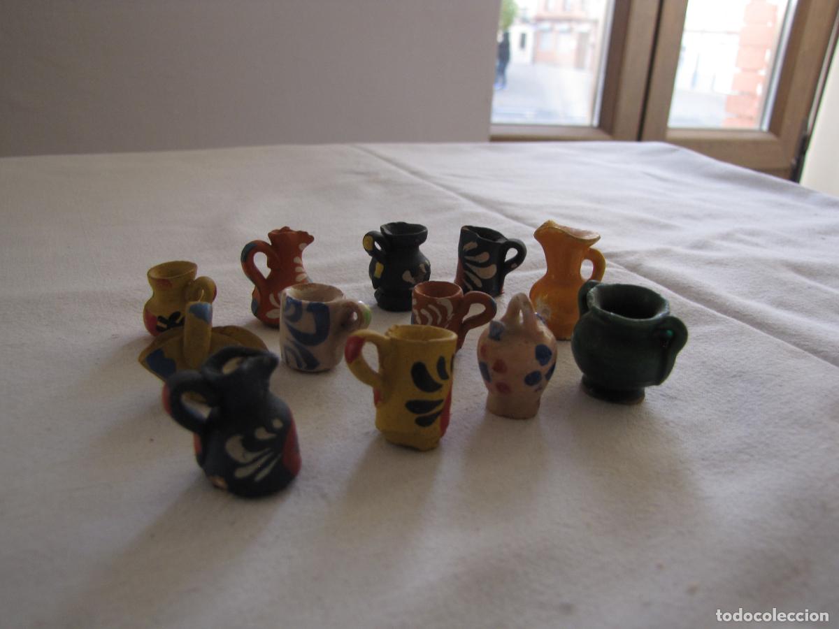 Casas de mu&ntilde;ecas: 86.- Colecci&oacute;n de 12 cer&aacute;micas en miniatura - Foto 1