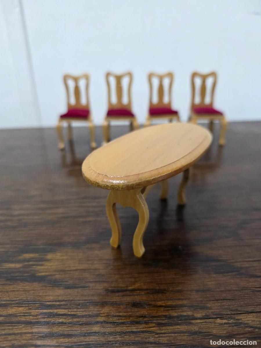 Casas de mu&ntilde;ecas: CONJUNTO MUEBLES DE MADERA CASA MU&Ntilde;ECAS - Foto 4