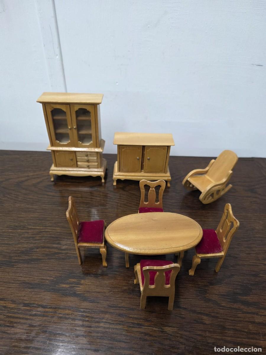 Casas de mu&ntilde;ecas: CONJUNTO MUEBLES DE MADERA CASA MU&Ntilde;ECAS - Foto 2