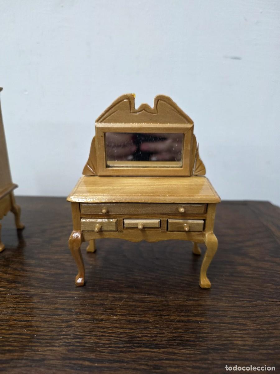 Casas de mu&ntilde;ecas: CONJUNTO DE MUEBLES DE MADERA PARA CASA DE MU&Ntilde;ECAS - Foto 10