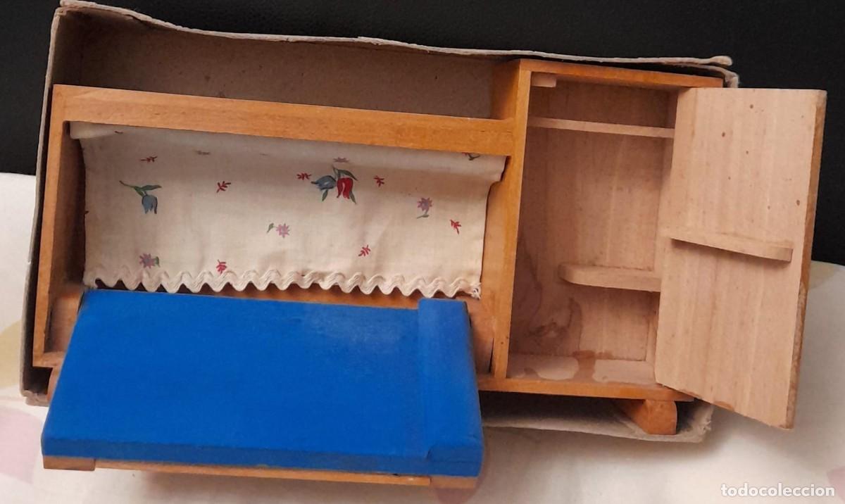 Casas de mu&ntilde;ecas: DORMITORIO PARA CASA DE MU&Ntilde;ECAS, DE MADERA - Foto 2