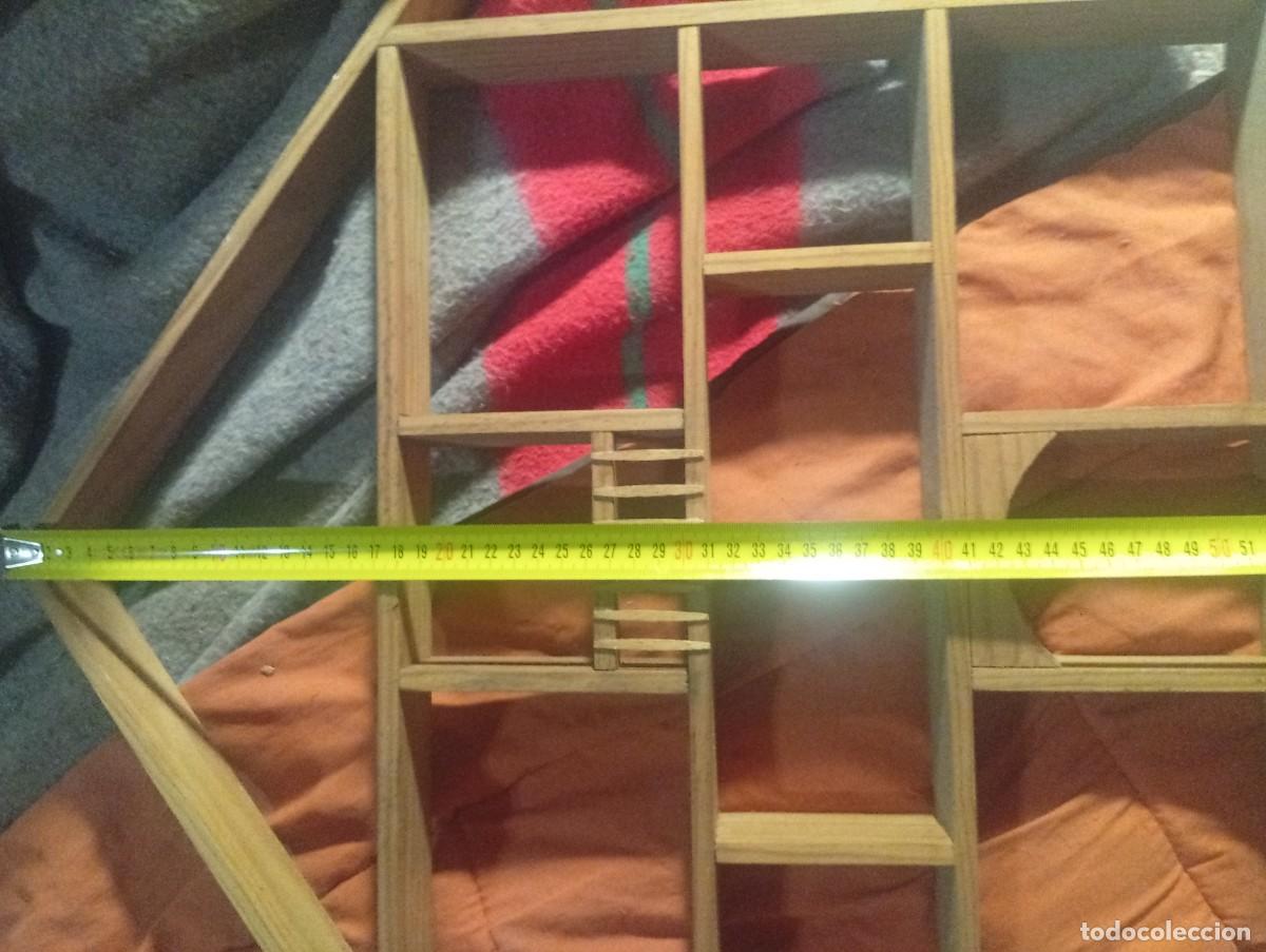 Casas de mu&ntilde;ecas: Casa madera pared poner miniaturas - Foto 7