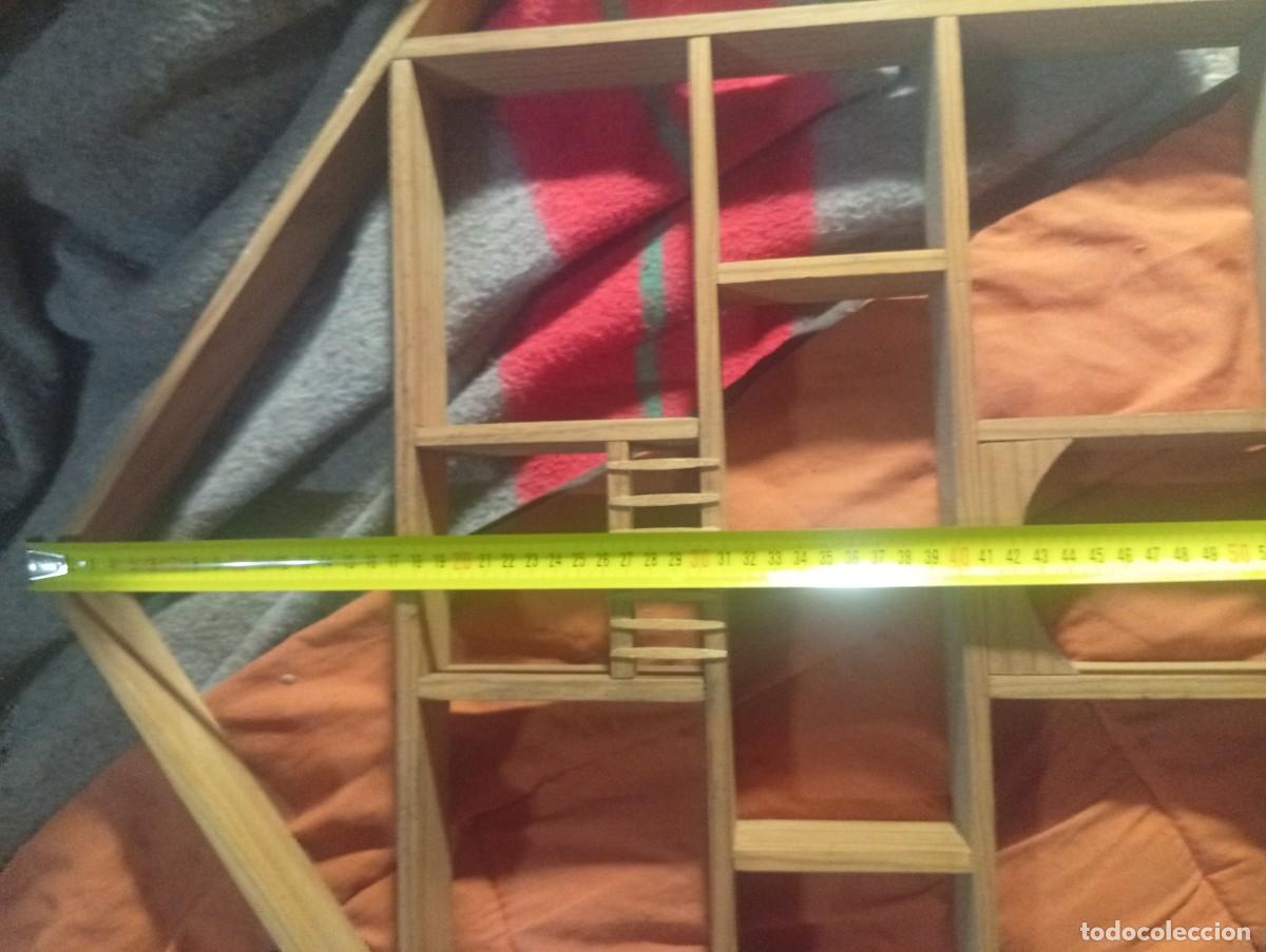Casas de mu&ntilde;ecas: Casa madera pared poner miniaturas - Foto 8