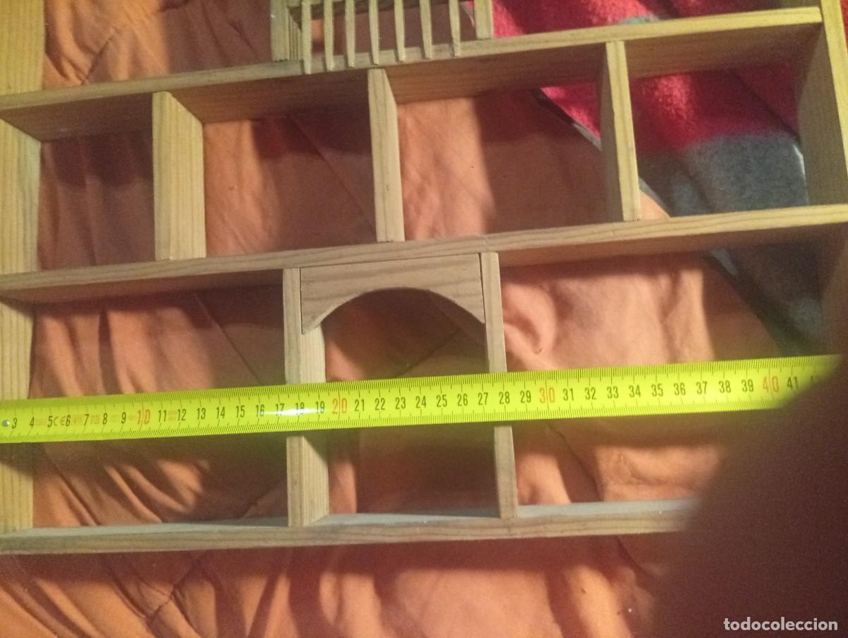 Casas de mu&ntilde;ecas: Casa madera pared poner miniaturas - Foto 12