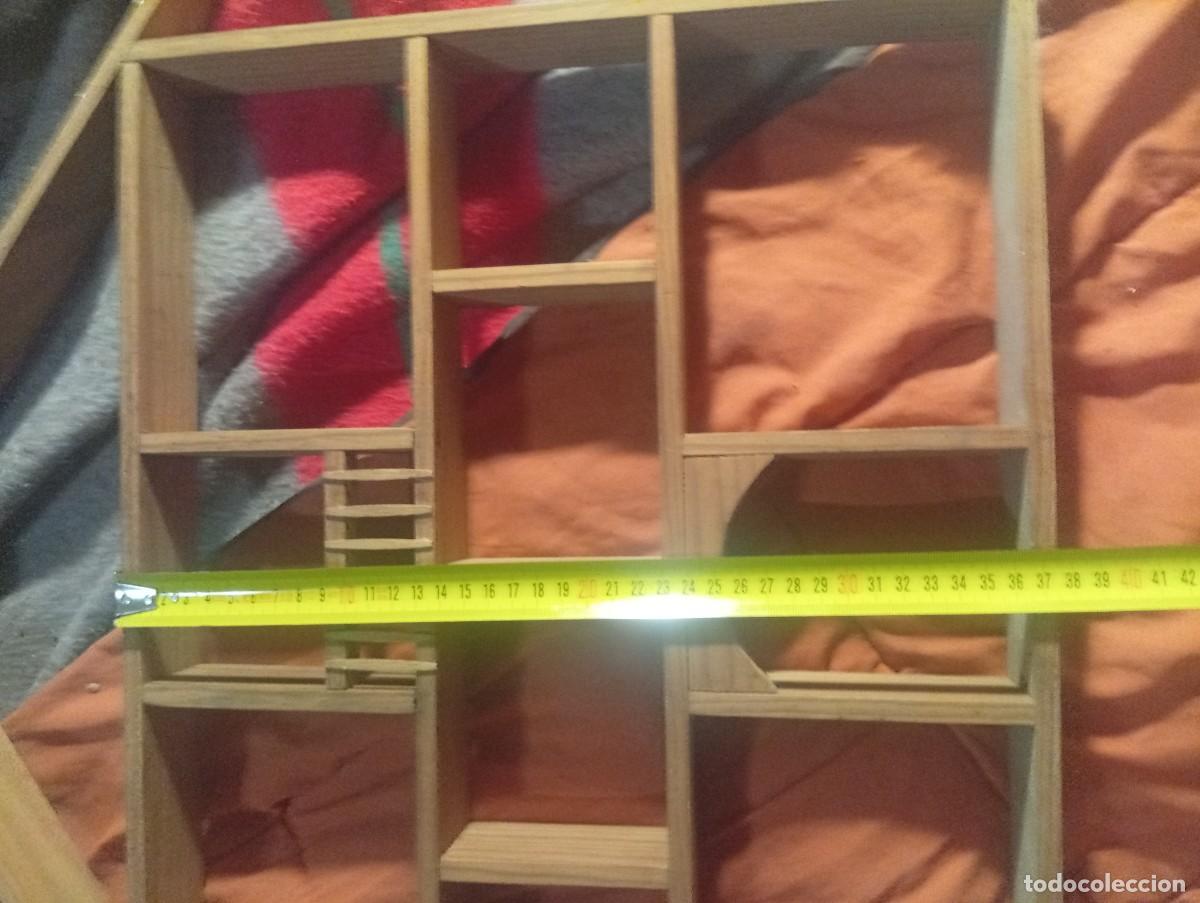 Casas de mu&ntilde;ecas: Casa madera pared poner miniaturas - Foto 16