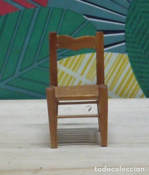 Casas de mu&ntilde;ecas: Silla Madera Casa Mu&ntilde;ecas Miniatura - Foto 1