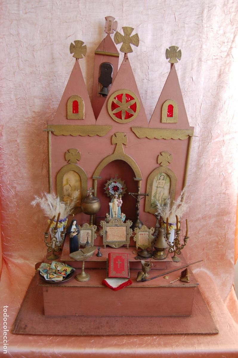 Casas de mu&ntilde;ecas: altar o ermita de d&eacute;nia 1940 - Foto 11