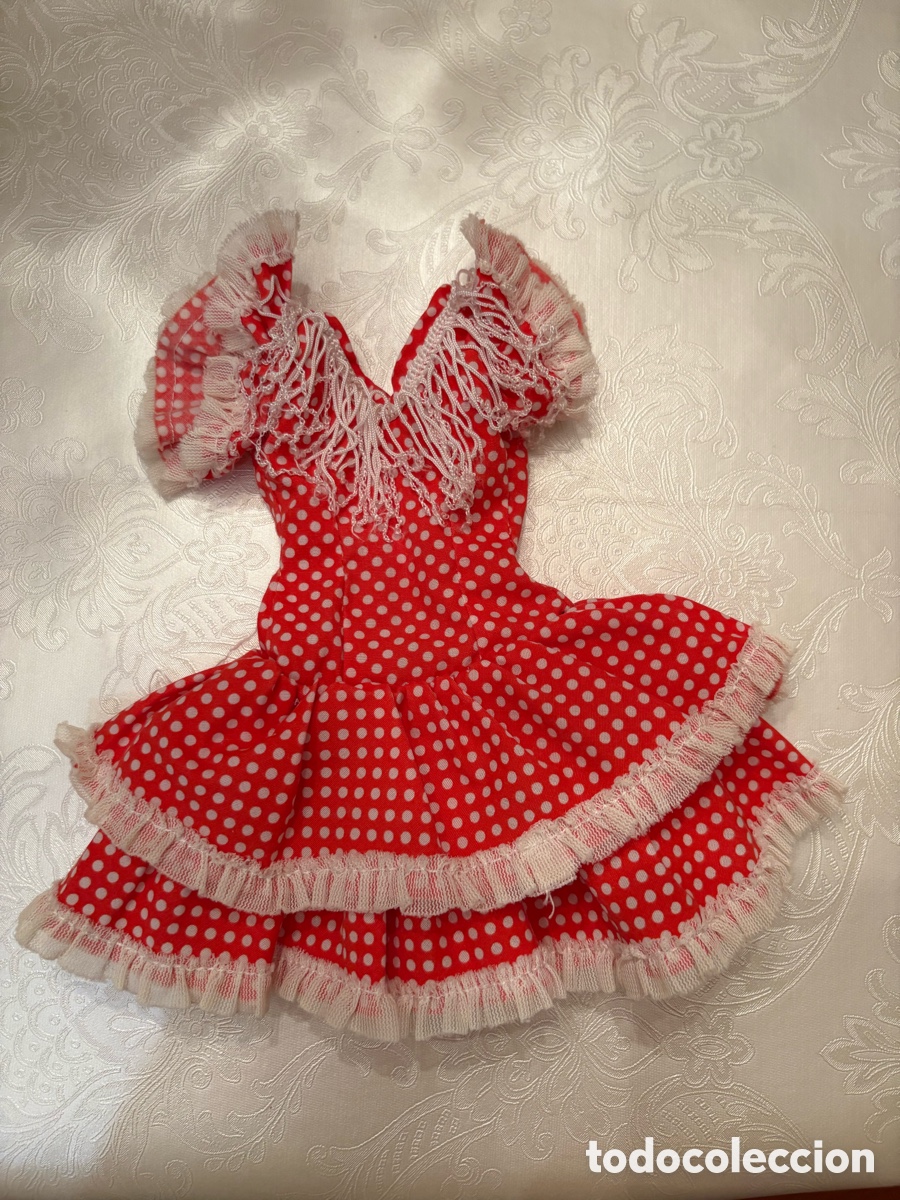 Casas de mu&ntilde;ecas: Vestido de flamenca de la mu&ntilde;eca Nancy - Foto 2