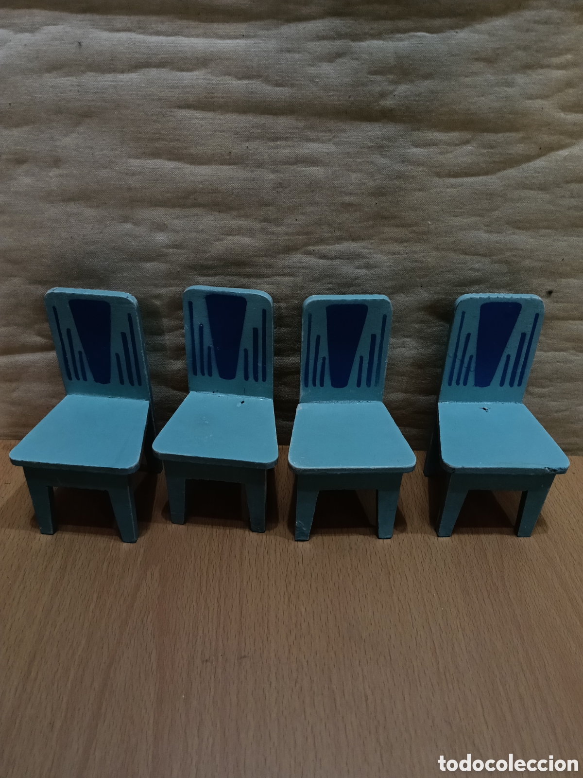 Casas de mu&ntilde;ecas: Conjunto comedor madera Denia - Foto 3