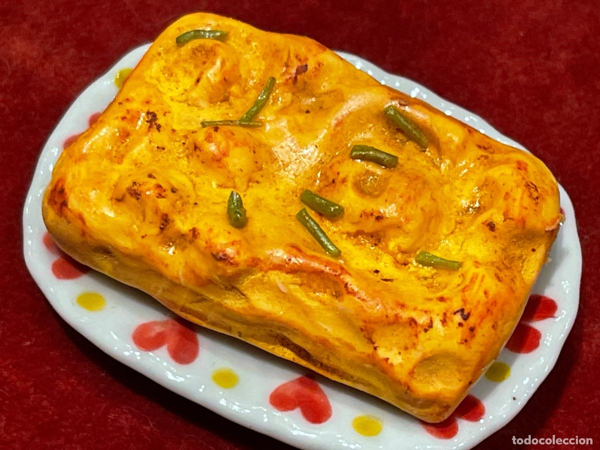 Casas de mu&ntilde;ecas: Pan focaccia en miniatura. - Foto 2