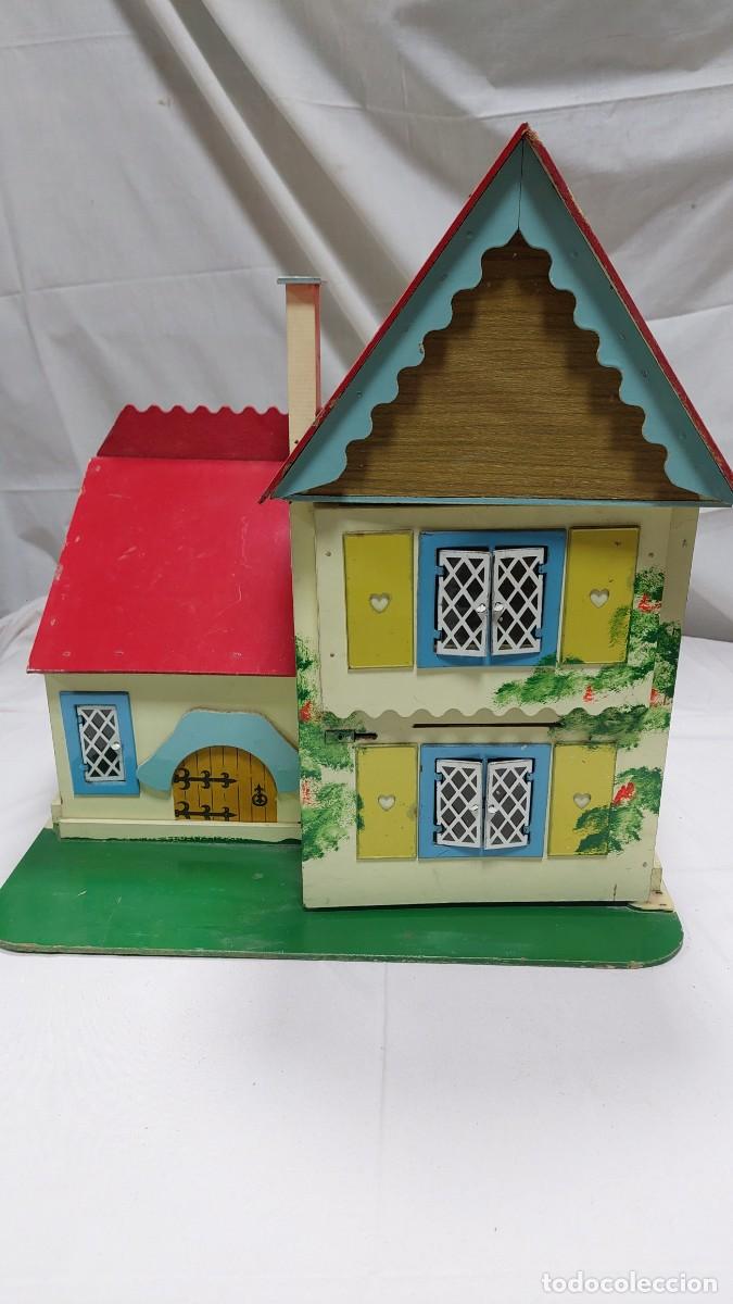 Casas de mu&ntilde;ecas: Casa de mu&ntilde;ecas madera y hojalata - Foto 1