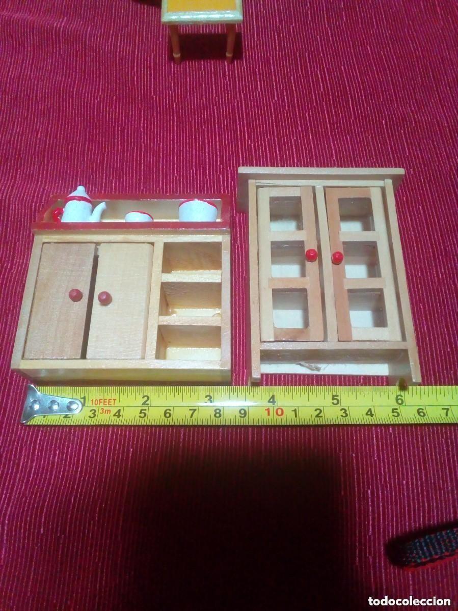 Casas de mu&ntilde;ecas: mobiliario de madera para casa de mu&ntilde;ecas - Foto 4