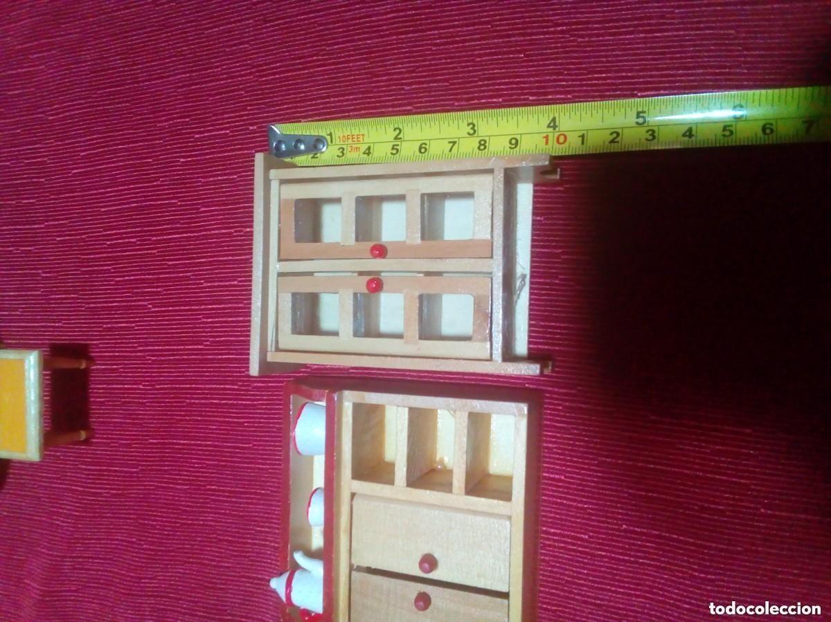 Casas de mu&ntilde;ecas: mobiliario de madera para casa de mu&ntilde;ecas - Foto 5