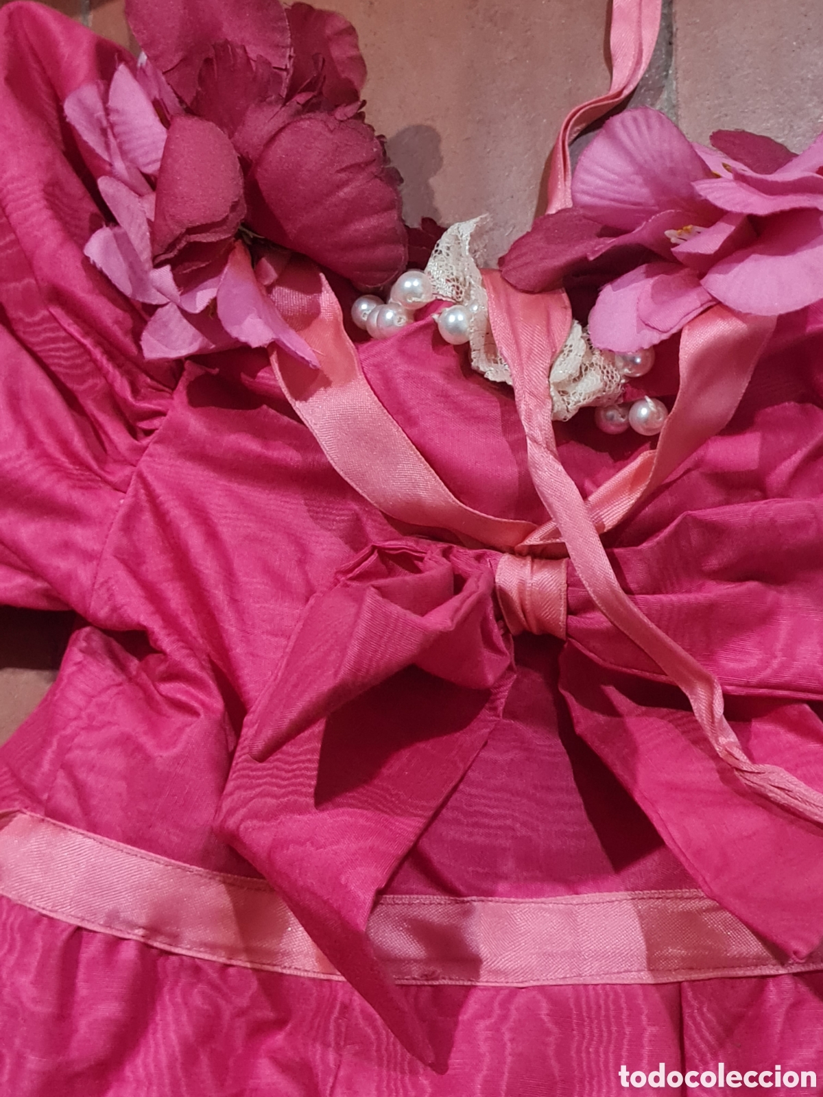 Casas de mu&ntilde;ecas: Antiguo vestido para mu&ntilde;ecas - Foto 2