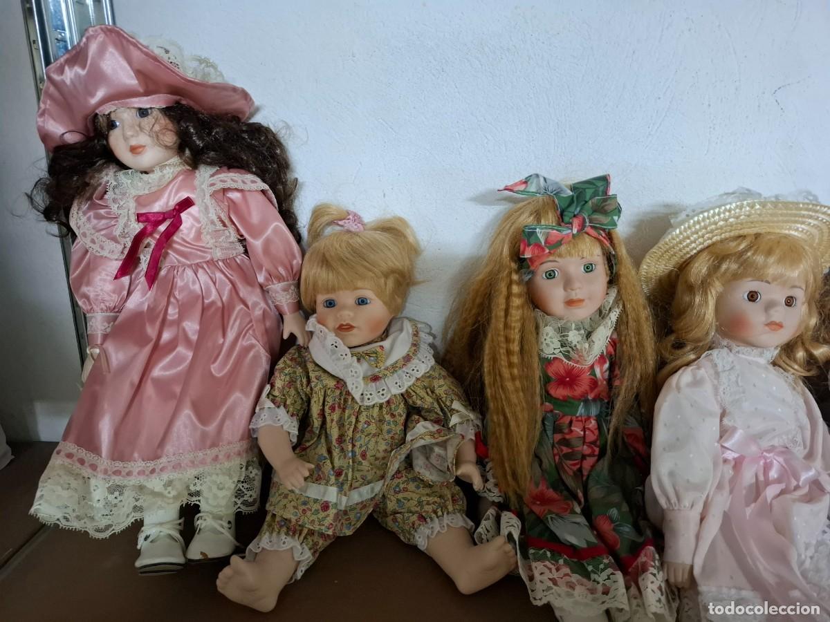 Casas de mu&ntilde;ecas: 6 mu&ntilde;ecas de porcelana - Foto 2