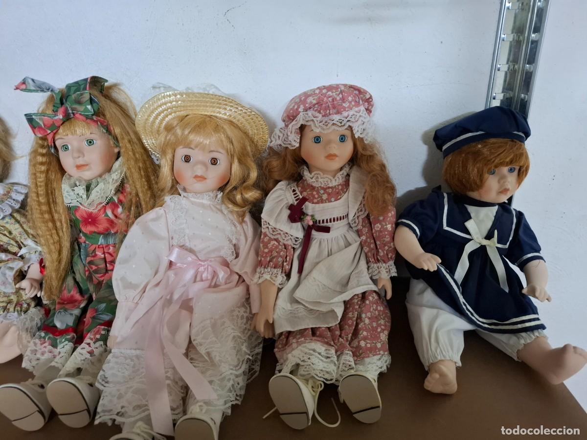 Casas de mu&ntilde;ecas: 6 mu&ntilde;ecas de porcelana - Foto 3