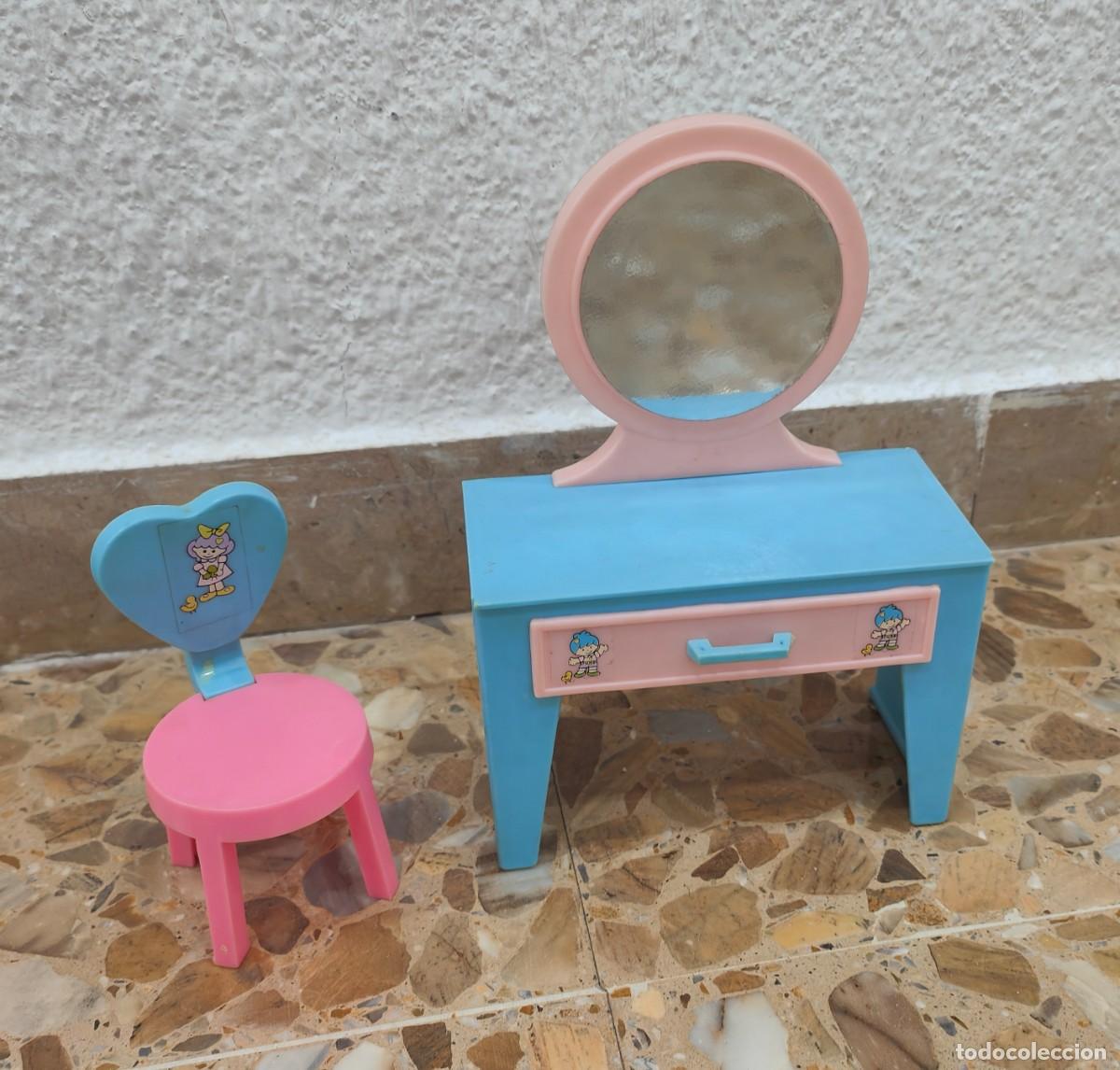 Casas de mu&ntilde;ecas: Lesly ,mesa tocador y silla. - Foto 1