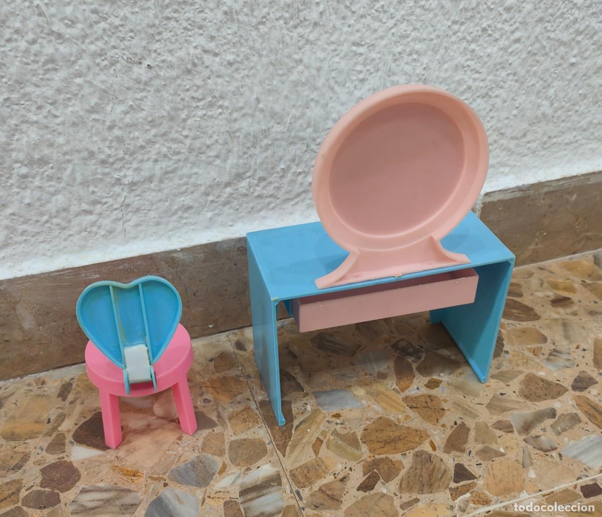 Casas de mu&ntilde;ecas: Lesly ,mesa tocador y silla. - Foto 3