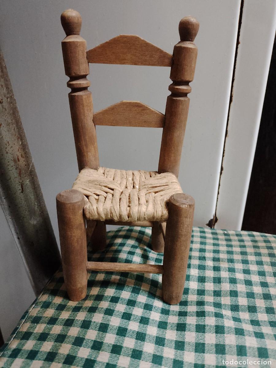 Casas de mu&ntilde;ecas: SILLA DE ENEA MINIATURA - Foto 1