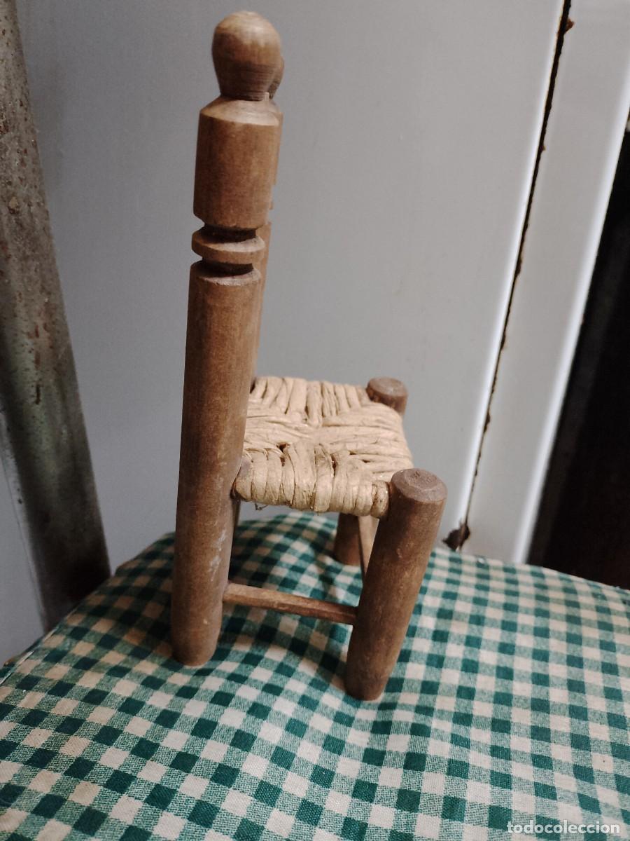 Casas de mu&ntilde;ecas: SILLA DE ENEA MINIATURA - Foto 2