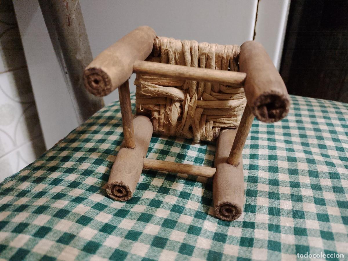 Casas de mu&ntilde;ecas: SILLA DE ENEA MINIATURA - Foto 3