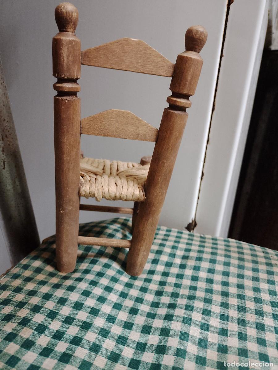 Casas de mu&ntilde;ecas: SILLA DE ENEA MINIATURA - Foto 4