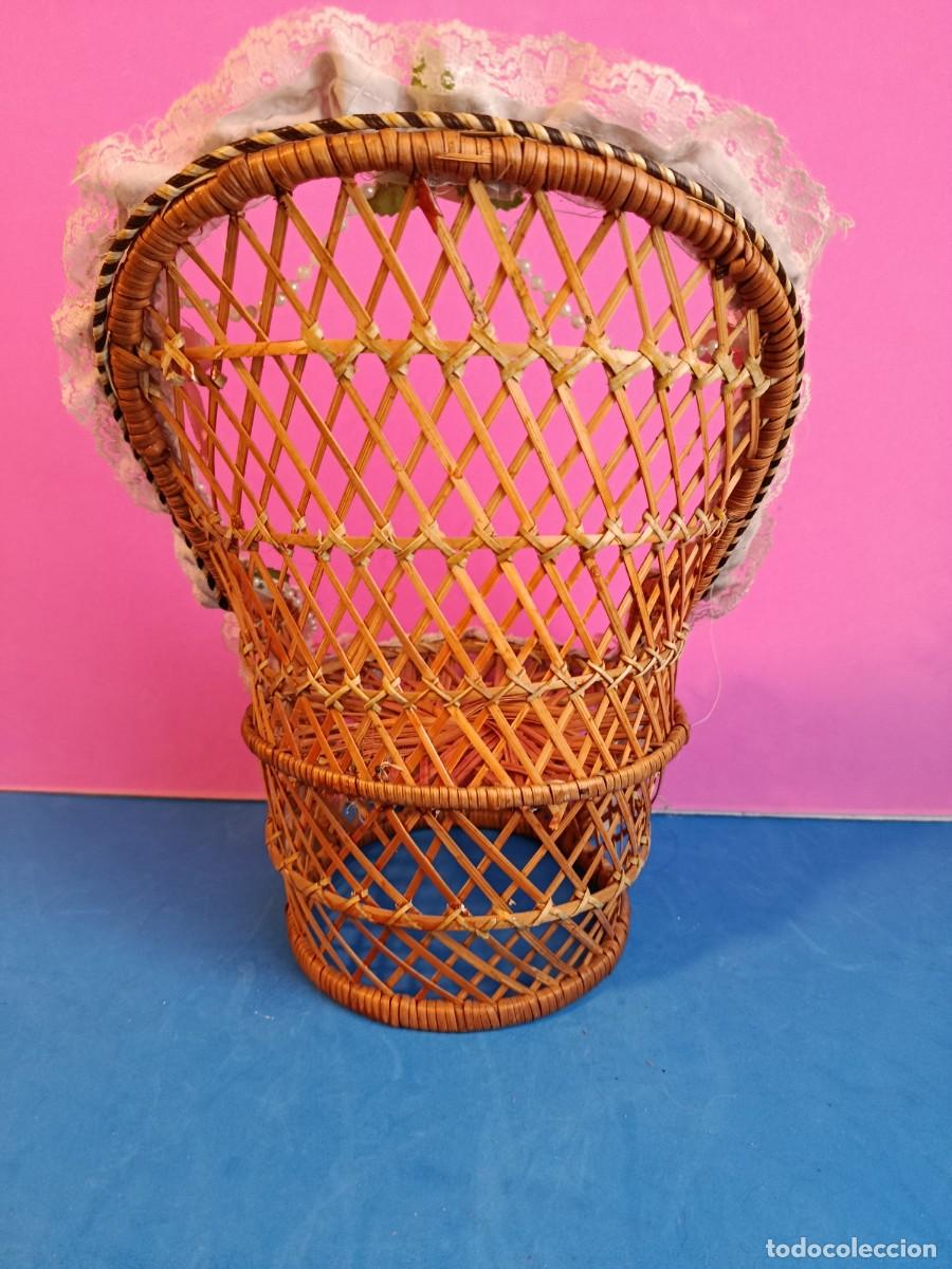 Casas de mu&ntilde;ecas: SILLA DE MIMBRE PARA MU&Ntilde;ECA - Foto 6