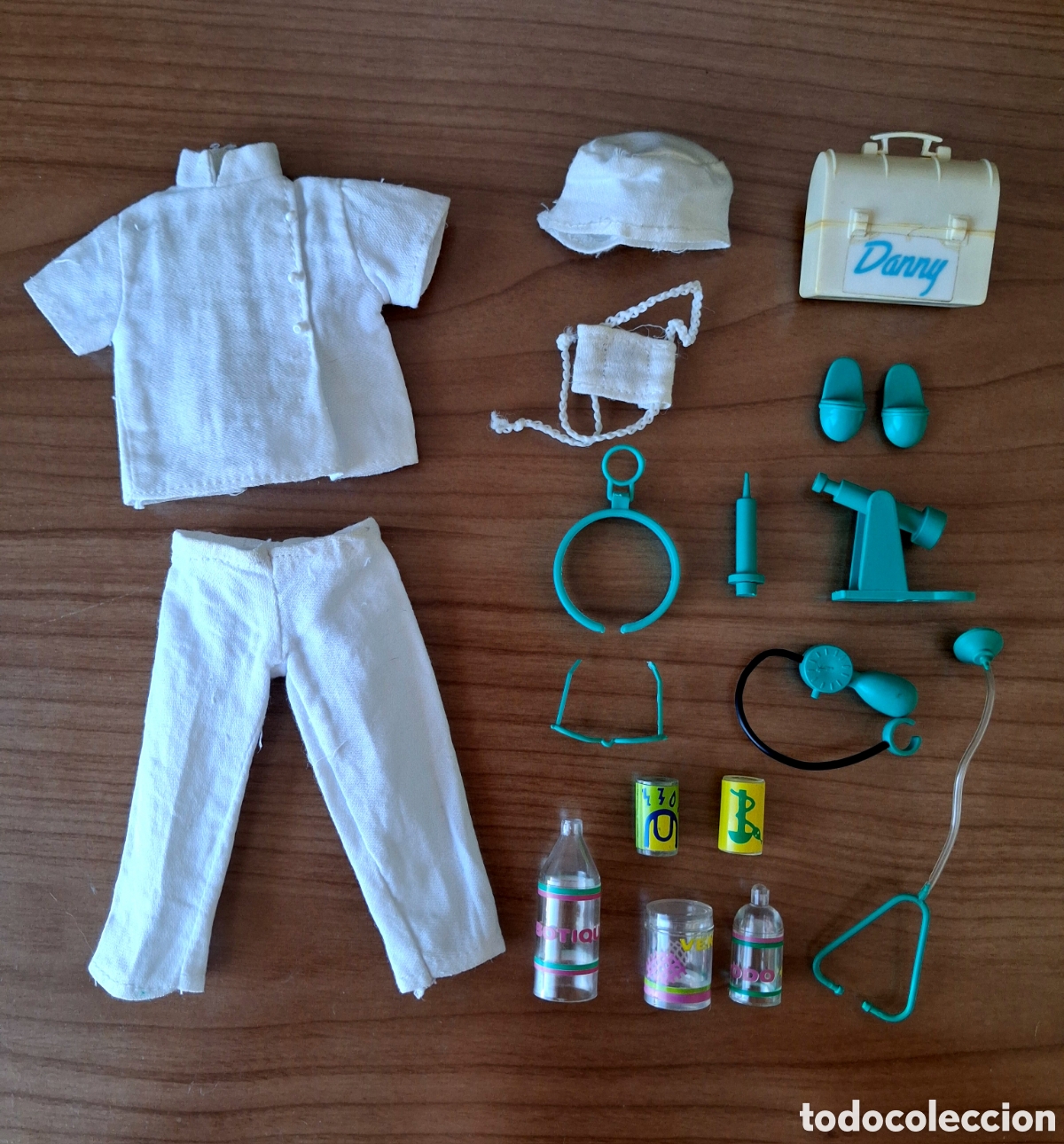 Casas de Mu&ntilde;ecas: CONJUNTO DANNY HOSPITAL ANESTESISTA CON ACCESORIOS. CHABEL. FEBER. A&Ntilde;OS 80