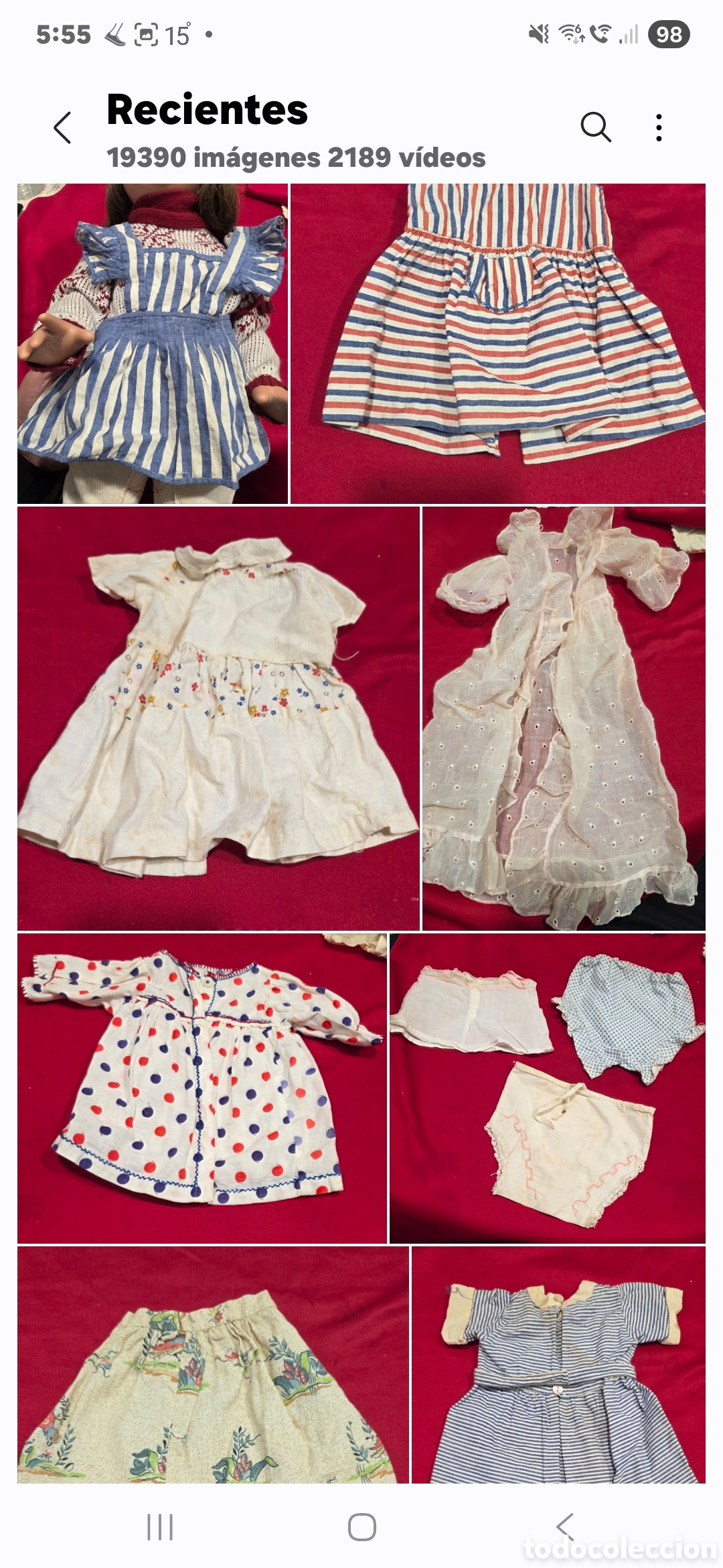 Casas de Mu&ntilde;ecas: MARIQUITA PEREZ ANTIGUA,&rdquo;LOTE DE ROPA&rdquo;