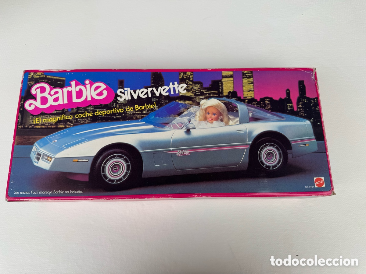 Casas de Mu&ntilde;ecas: Silvervette coche de mu&ntilde;ecas Barbie Corvette