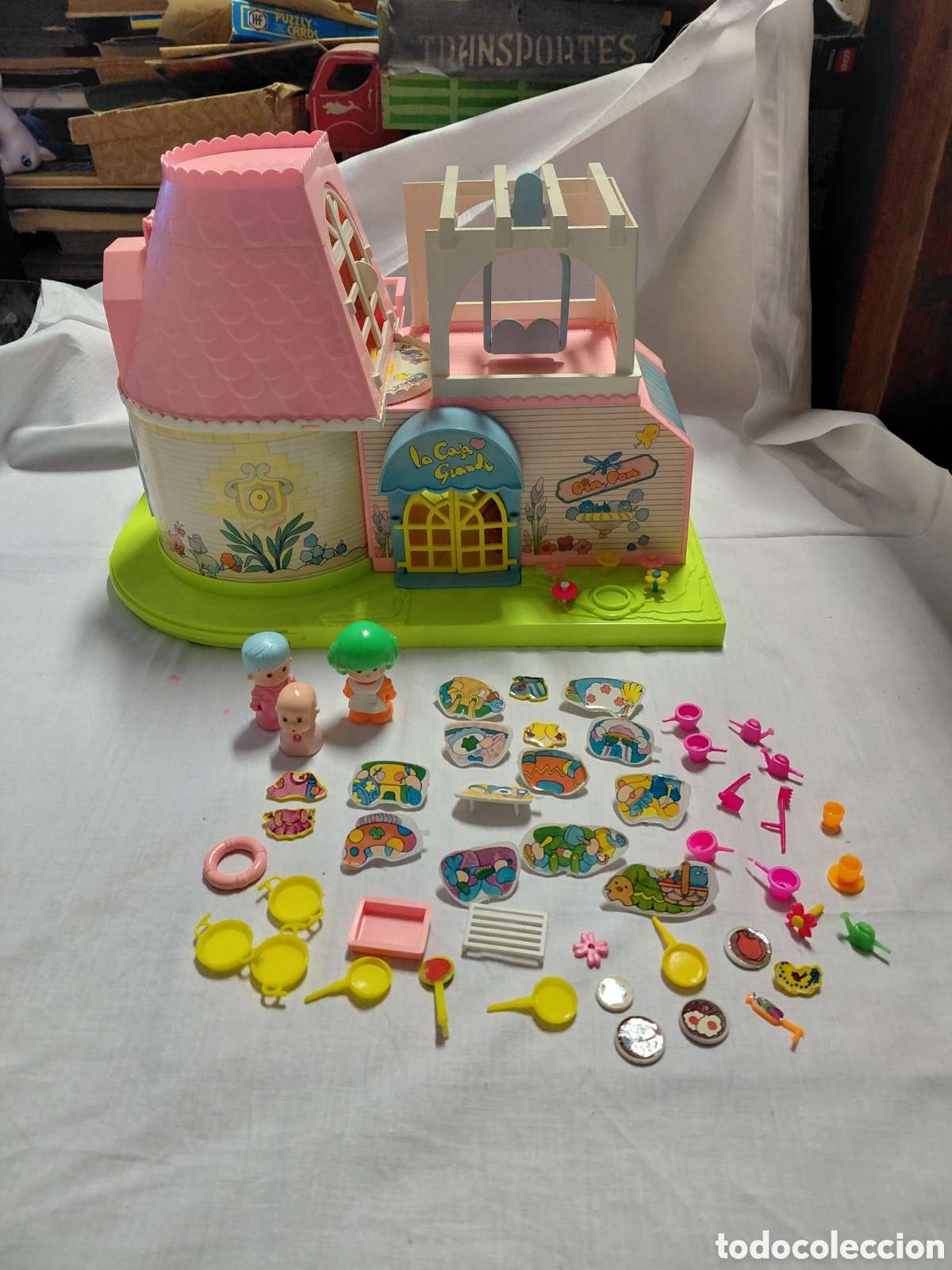 Casas de Mu&ntilde;ecas: CASA GRANDE PIN Y PON DE FAMOSA 2215 + MU&Ntilde;ECOS MUSICOS+ PARQUE Y OTROS VER FOTOS Y DESCRIPCION