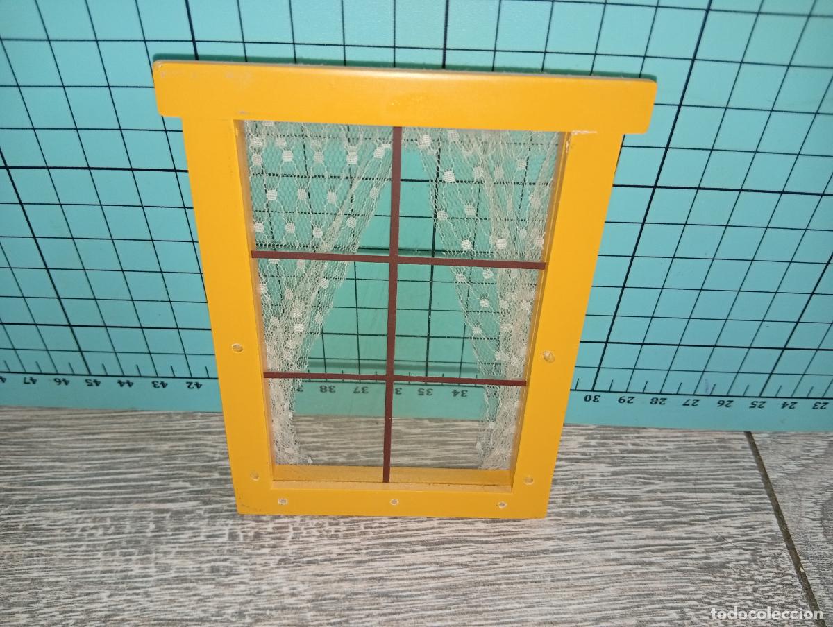 Casas de Mu&ntilde;ecas: Ventana con cortina y reja coleccion antigua casa de mu&ntilde;ecas estilo andaluza altaya Dollhouse