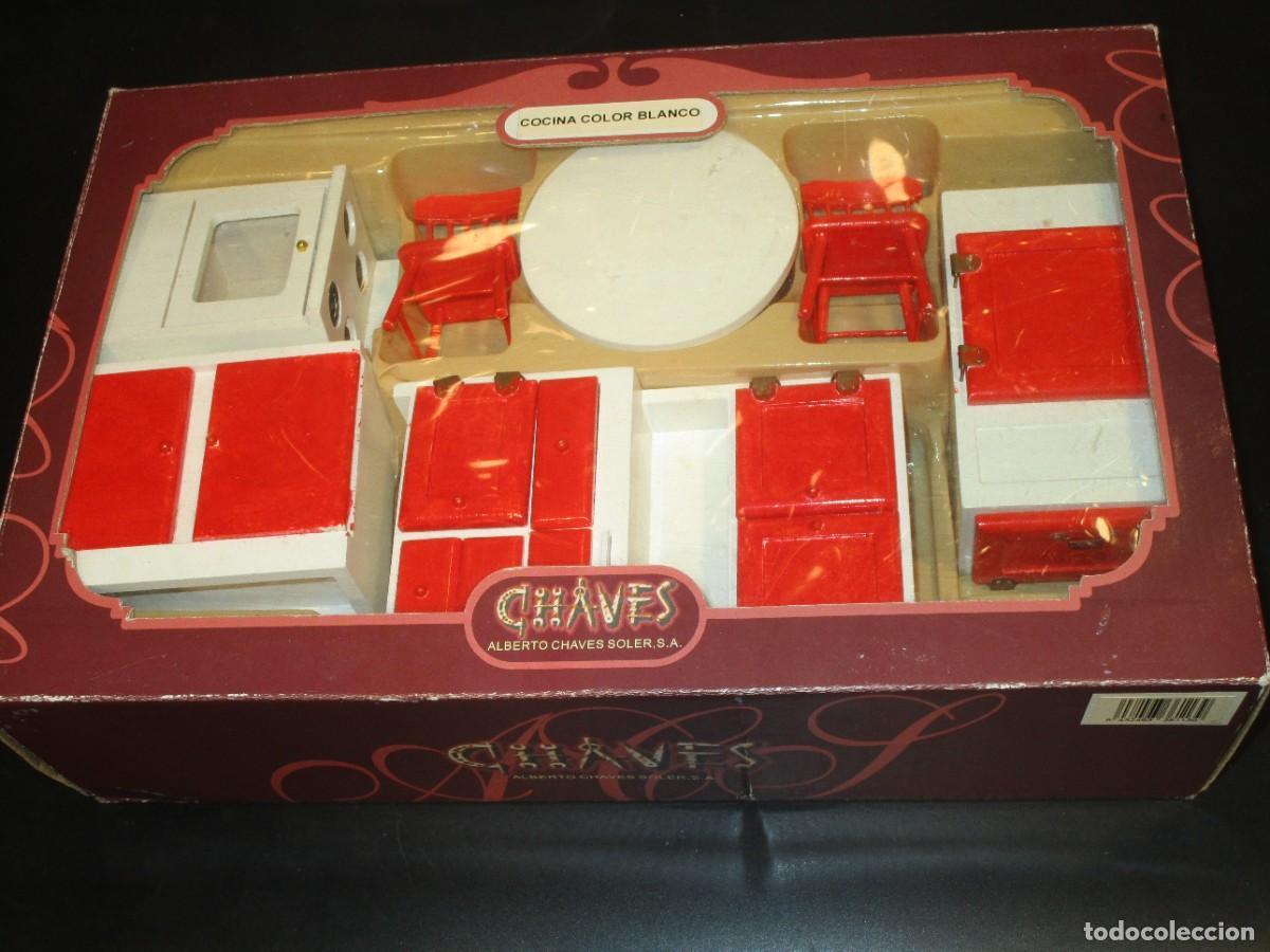 Casas de Mu&ntilde;ecas: MUEBLES PARA TU CASA DE MU&Ntilde;ECAS &ndash; COCINA (7 PIEZAS) &ndash; MARCA CHAVES &ndash; USADA EN BUEN ESTADO EN SU C