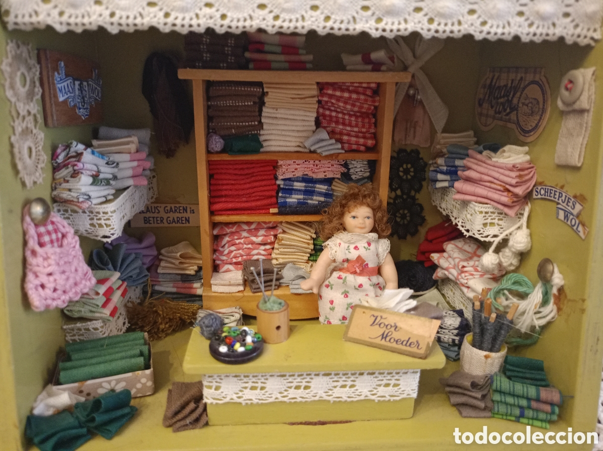 Casas de Mu&ntilde;ecas: Antigua tienda de telas de los a&ntilde;os 60