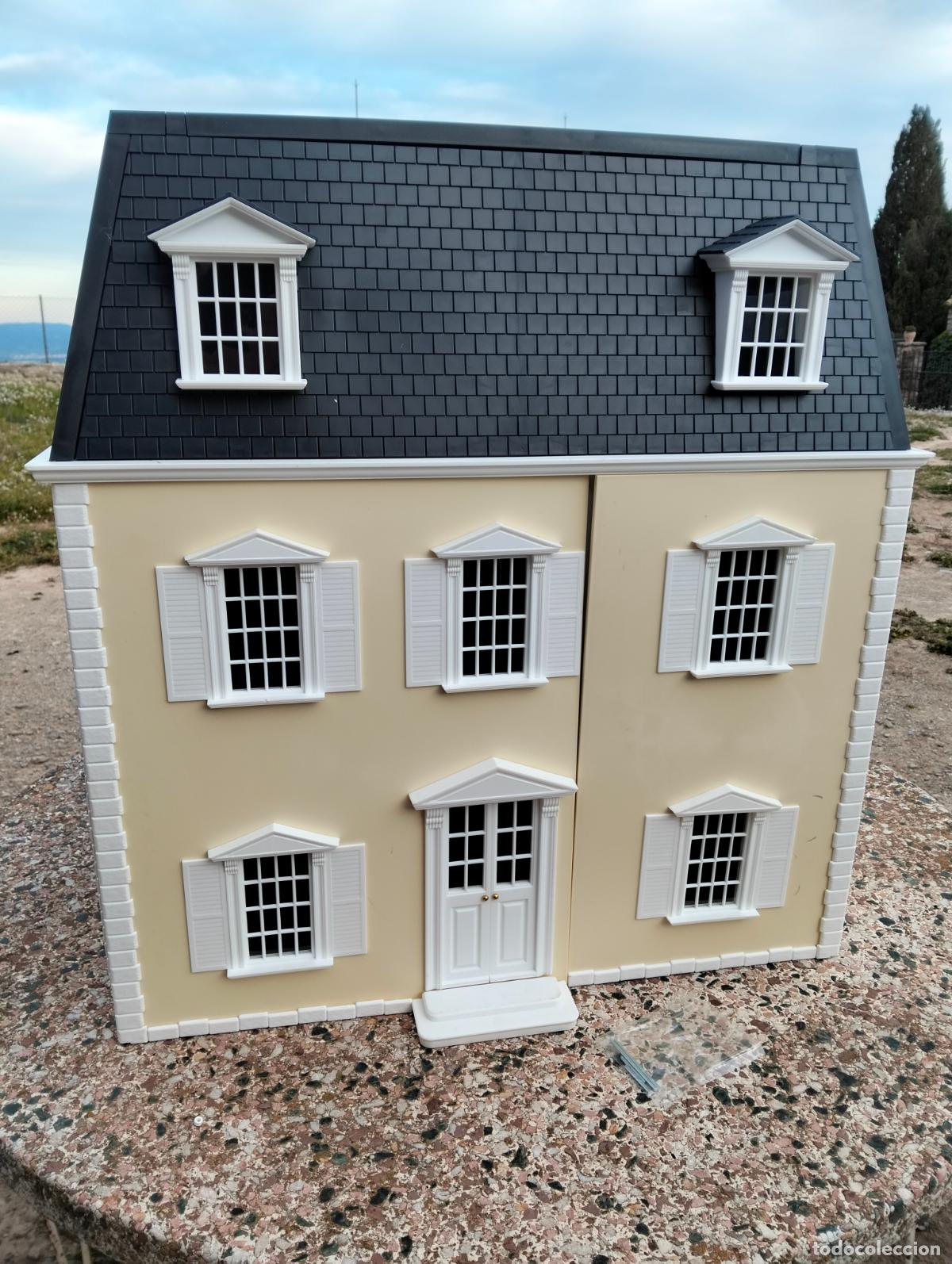 Maisons de Poup&eacute;es: Casa de mu&ntilde;ecas antigua con caja original crea y decora la casa dolls house vintage grande