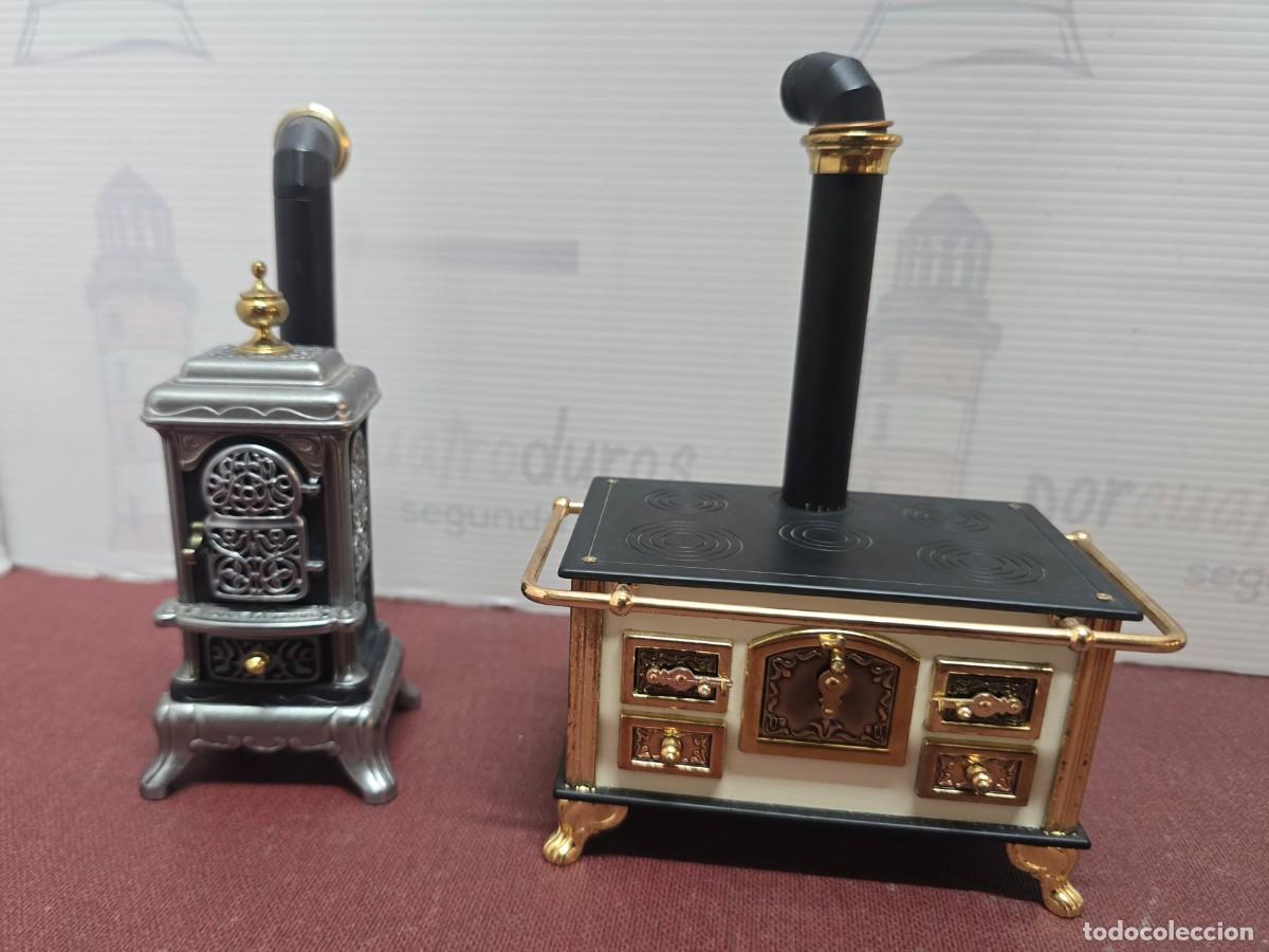 Casas de Mu&ntilde;ecas: 2 Cocinas Bodo Henigg Miniatura 1/12 Metal