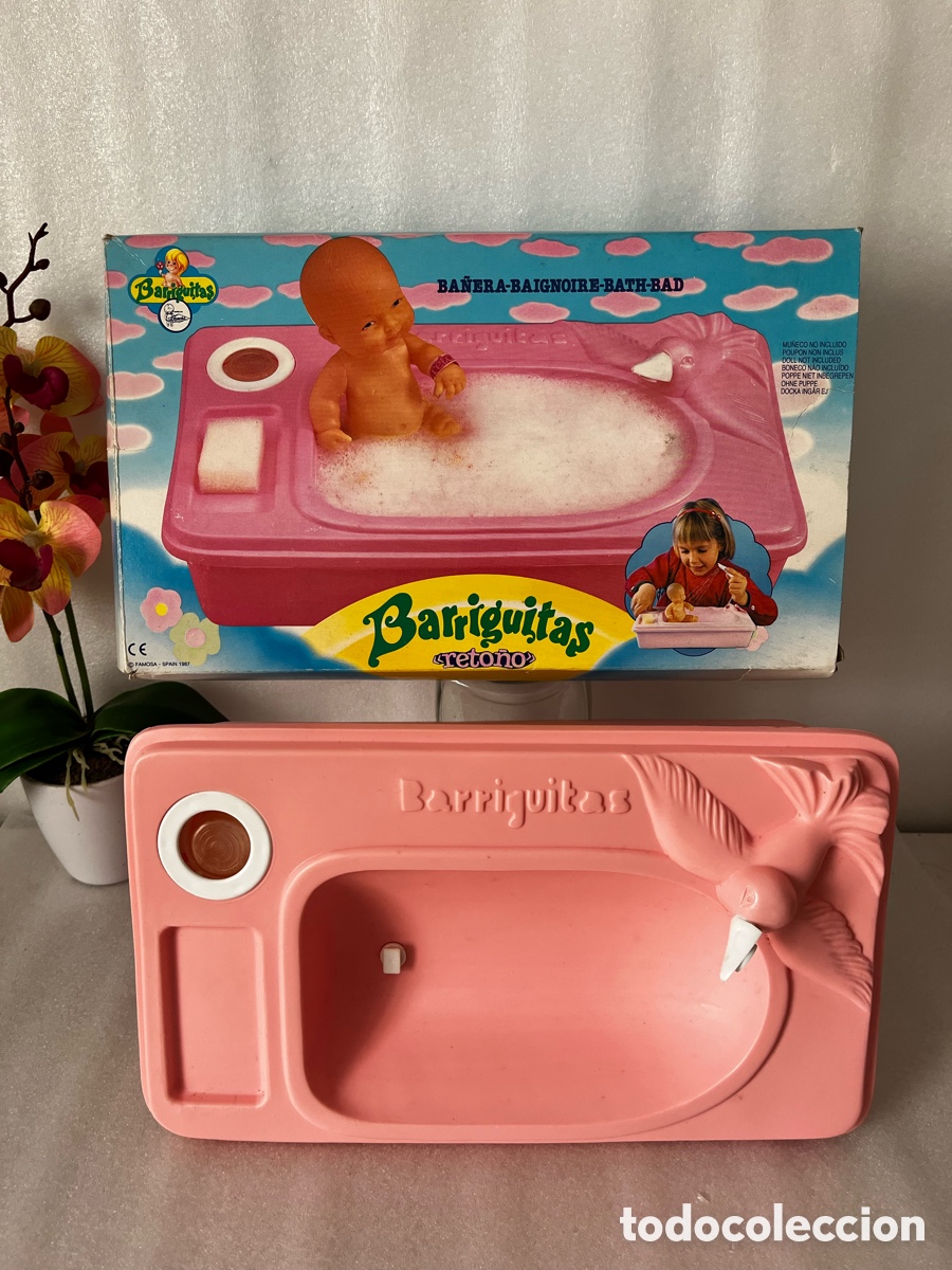 Casas de Mu&ntilde;ecas: Ba&ntilde;era rosa de Barriguitas