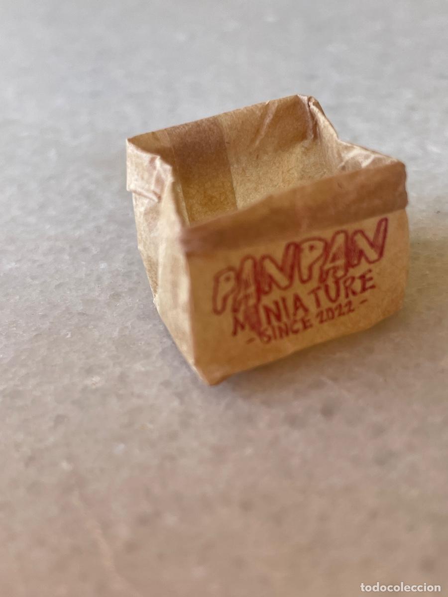 Casas de Mu&ntilde;ecas: Bolsa de panader&iacute;a en miniatura para casa de mu&ntilde;ecas
