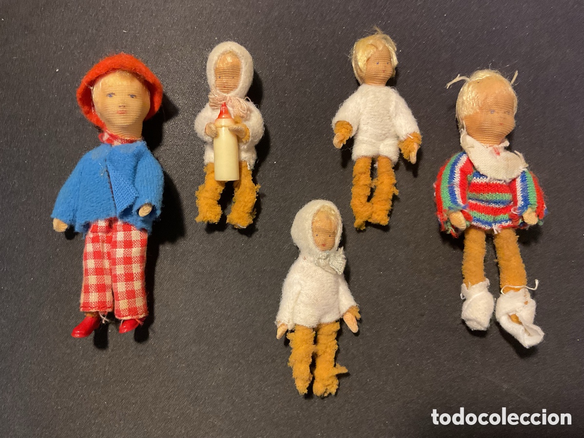 Casas de Mu&ntilde;ecas: ANTIGUOS MU&Ntilde;ECOS / MU&Ntilde;EQUITOS DE FIELTRO PARA CASA DE MU&Ntilde;ECAS