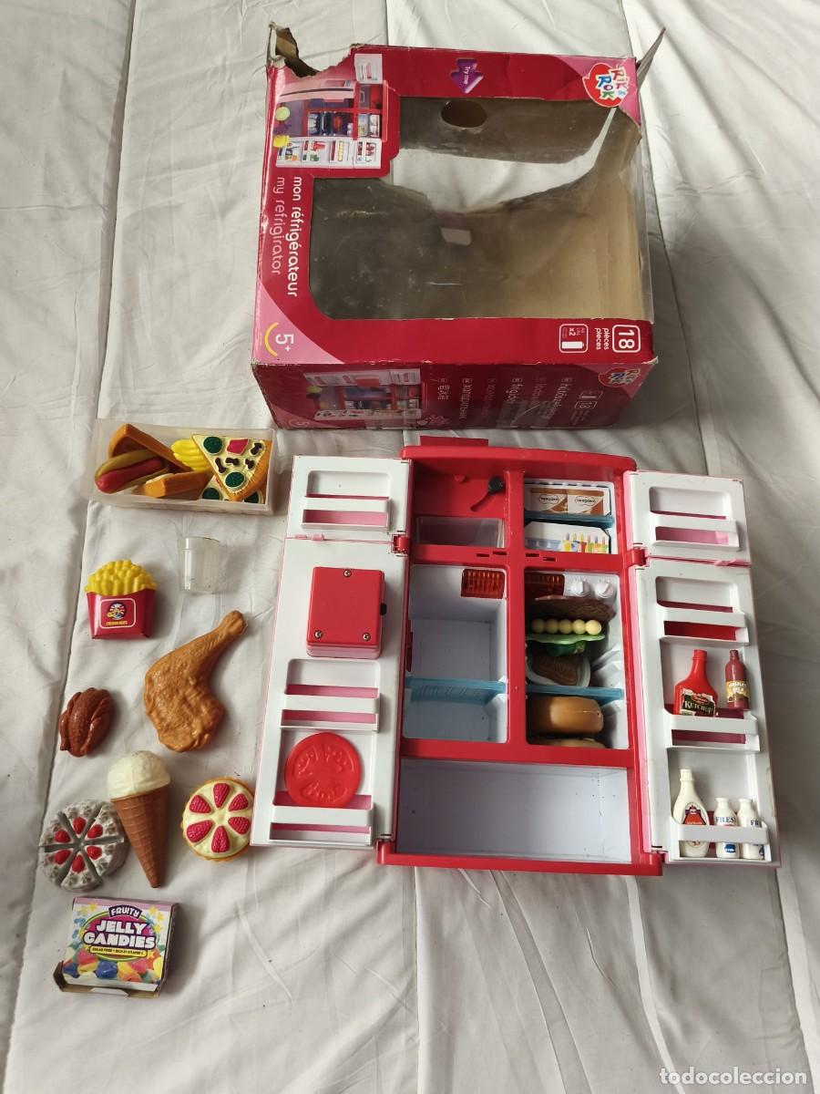 Casas de Mu&ntilde;ecas: Frigor&iacute;fico juguete RIK & ROK con m&uacute;ltiples accesorios . gran caja original